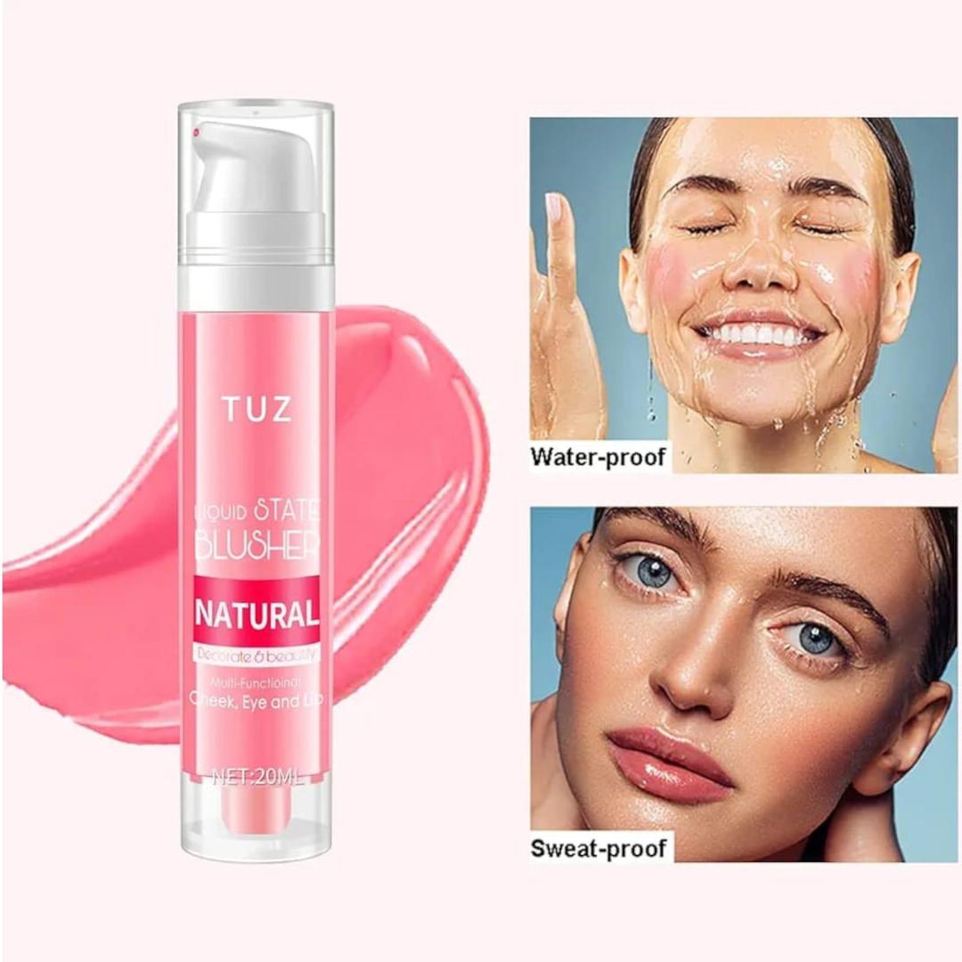 TUZ Long Lasting Liquid Blush Natural Tint For Cheeks Eyes And Lips - 20ML