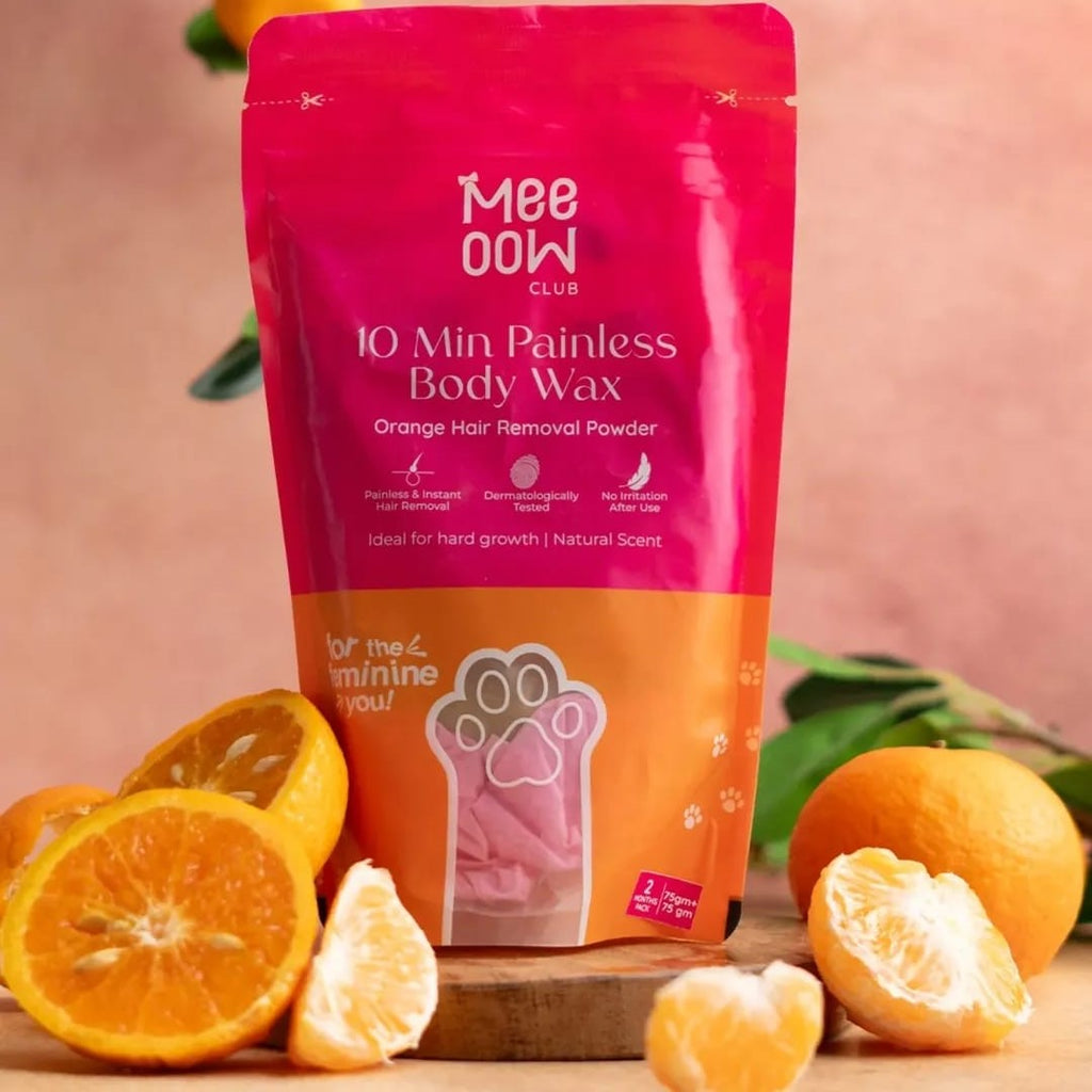 Pack Of 2 Meow Wax Powder - Hair Removal Solution For Smooth Skin Easy And Painless