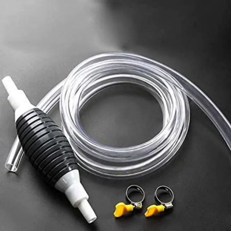 Portable Manual Fuel Transfer Pump For Car Bike Boat Petrol Diesel Oil Water 39 Inches