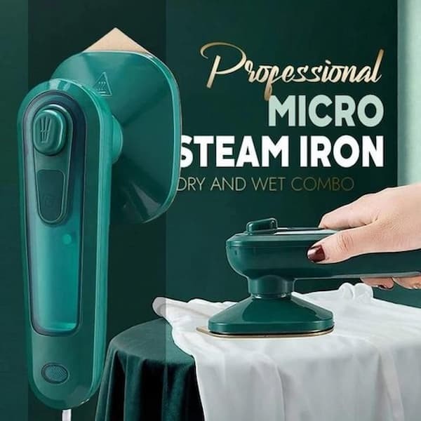 Professional Micro Steam Iron | Handheld Portable Garment Steamer for Clothes