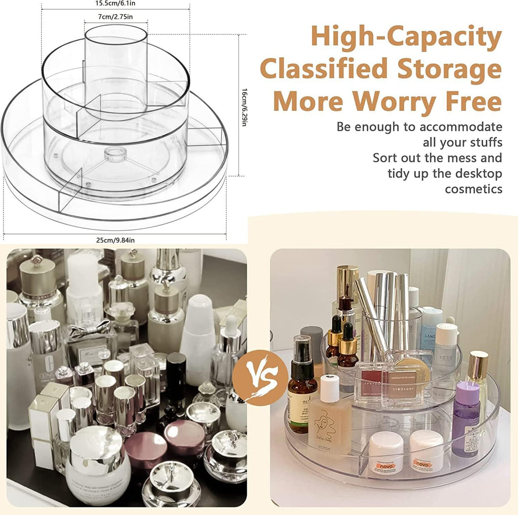 360° Rotating Makeup Storage Organizer