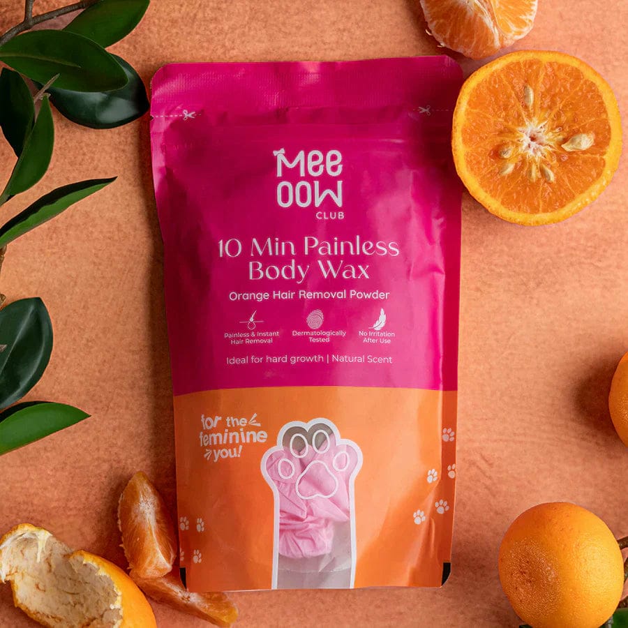 Pack Of 2 Meow Wax Powder - Hair Removal Solution For Smooth Skin Easy And Painless