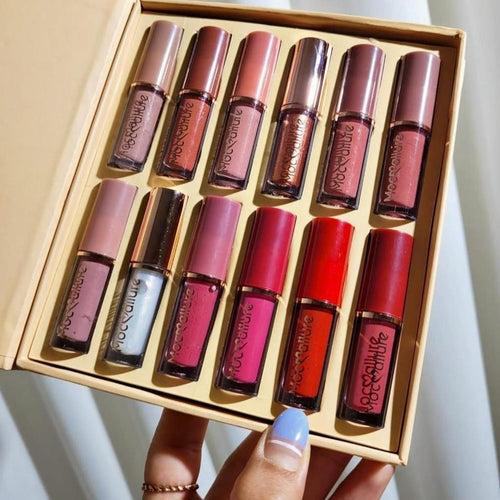 12 Pcs Mocallure Transparent Clear Lip Gloss