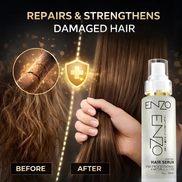 Enzo Keratin Hair Serum – Hair Straightening And Smoothing Serum for Men And Women - 100ml