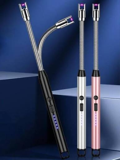 Rechargeable Arc Light Metal | Kitchen USB Arc Lighter With Hanging Hook